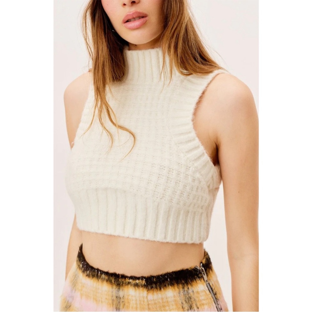 For Love and Lemons Dominique Sweater Crop Top